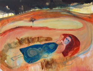 Waiting for the Storm - 2007 - Acrylic, Mixed Media on Canvas - 71 X 91 cm